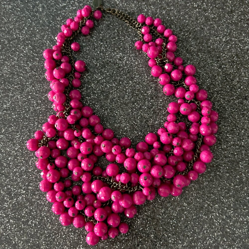 9" Pink Beaded Necklace